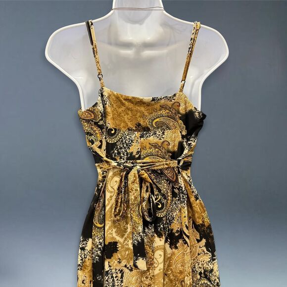 y2k baroque paisley slinky fairycore boho maxi dress - Picture 4 of 7